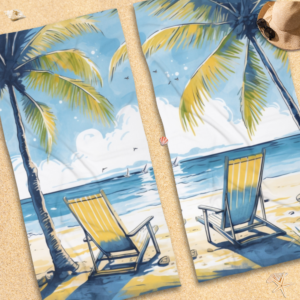 Sunny Day View Beach Towel