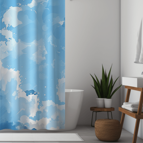 Abstract Sky Painting Shower Curtain
