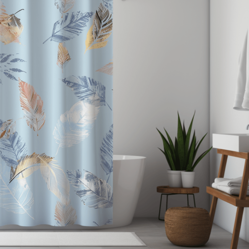 Sky Leaves Shower Curtain